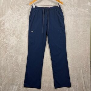 Koi Scrub Pants Women S Tall Navy Blue Cargo Pull On Medical Workwear